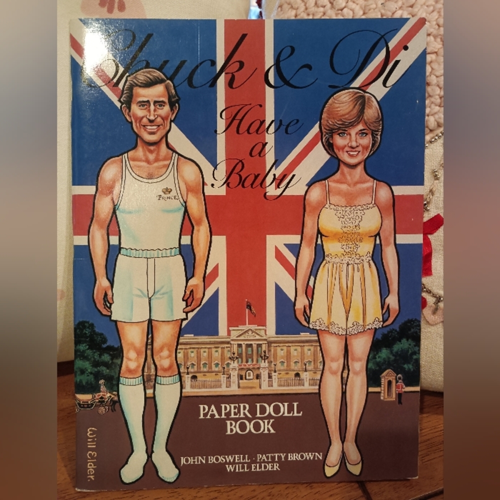 Collectable "Chuck & Di Have A Baby" Paper Doll Book